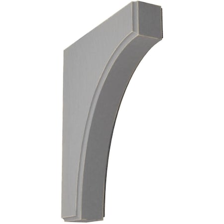 Ekena Millwork 1 3/4"W x 8"D x 10"H Clarksville Wood Vintage Decor Bracket, Pebble Grey BKTWD02X08X10CVPG